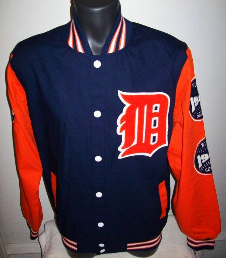 Detroit Tigers World Series Championship Varsity Jacket (1) Detroit Tigers World Series Championship Varsity Jacket