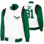 Fletcher Cox NFL Philadelphia Eagles Satin Jacket