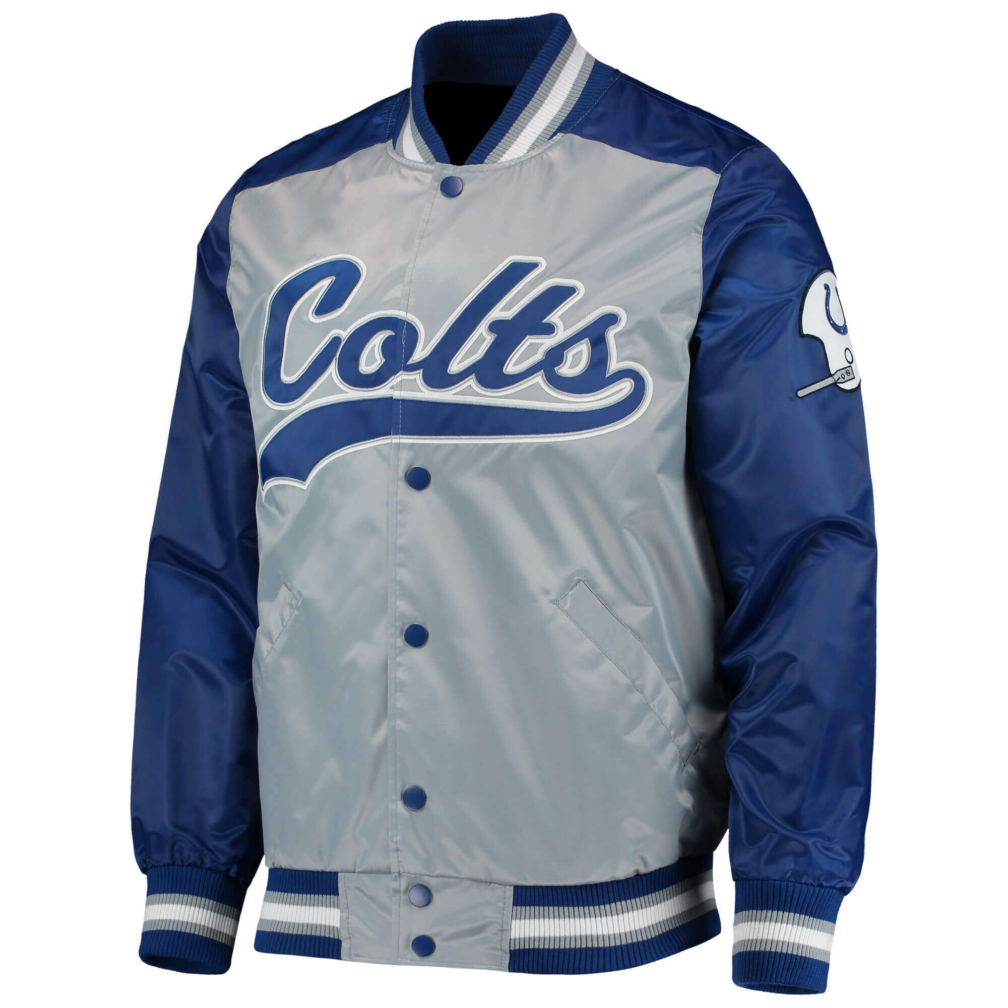 Indianapolis Colts The Tradition NFL Satin Jacket (1) Indianapolis Colts The Tradition NFL Satin Jacket