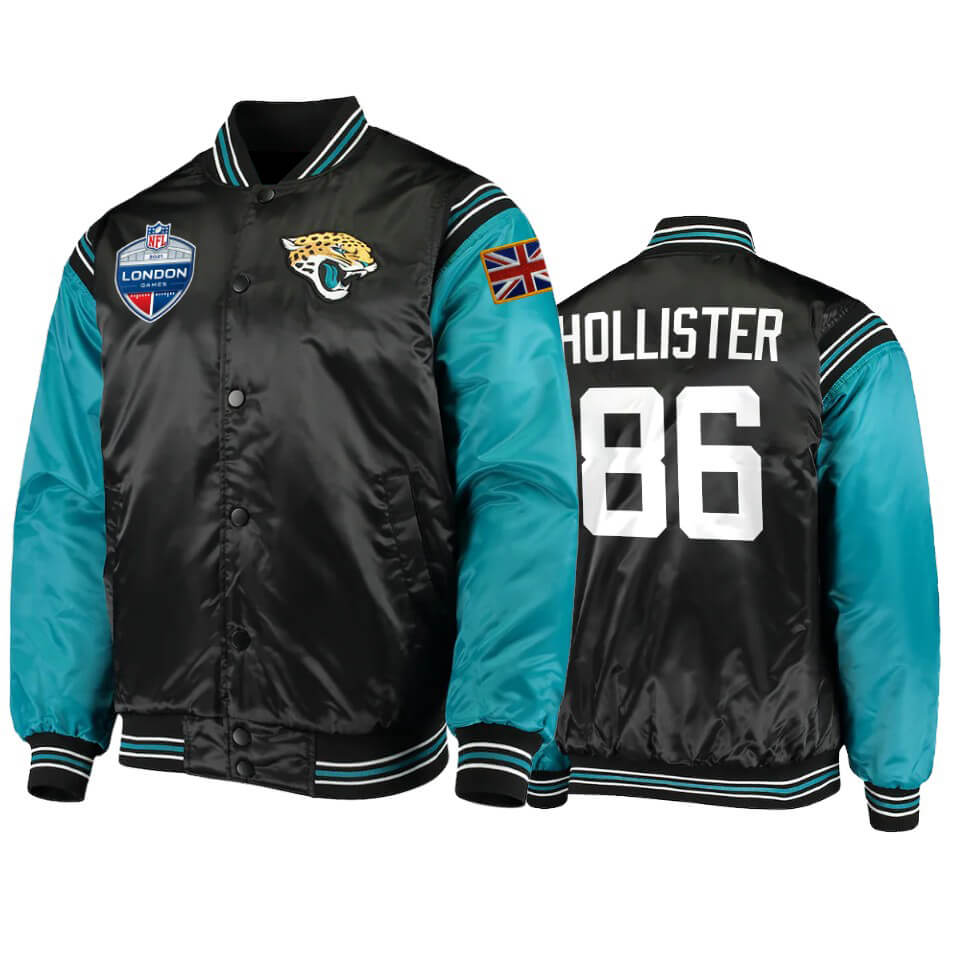 Jacob Hollister Jacksonville Jaguars Green Satin Jacket Jacob Hollister Jacksonville Jaguars Green Satin Jacket