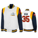 Jamel Dean Tampa Bay Buccaneers White Satin Jacket