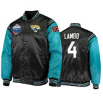 Josh Lambo Jacksonville Jaguars Green Satin Jacket