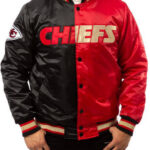 Kansas City Chiefs Black And Red Satin Jacket