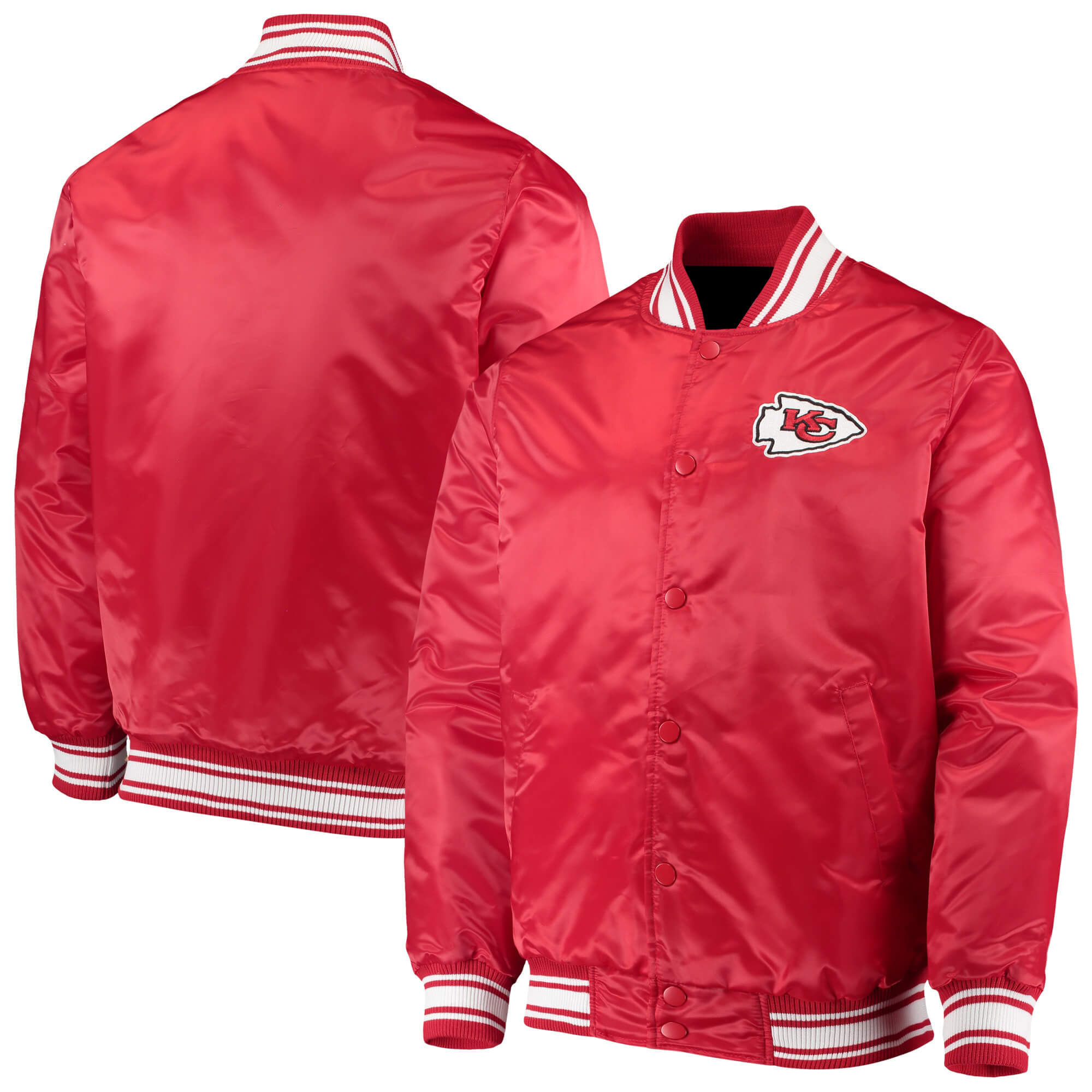 Kansas City Chiefs Red Lockerroom NFL Satin Jacket Kansas City Chiefs Red Lockerroom NFL Satin Jacket