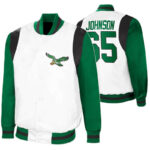 Lane Johnson NFL Philadelphia Eagles Satin Jacket