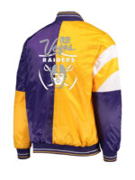 Las Vegas Raiders Tricolor Satin Jacket