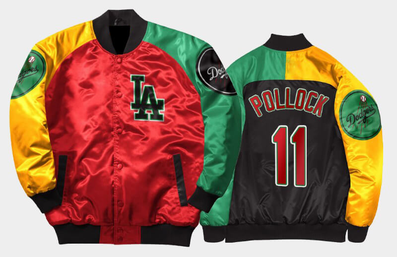 Los Angeles Dodgers A.J Pollock Satin Jacket Los Angeles Dodgers A.J Pollock Satin Jacket