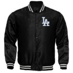 Los Angeles Dodgers Black Locker Room Satin Jacket