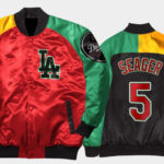Los Angeles Dodgers Corey Seager Satin Jacket