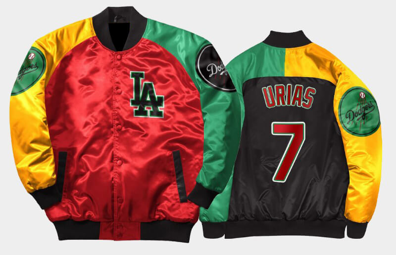Los Angeles Dodgers Julio Urias Satin Jacket Los Angeles Dodgers Julio Urias Satin Jacket