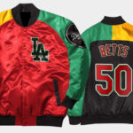 Los Angeles Dodgers Mookie Betts Satin Jacket