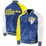 Los Angeles Rams Tricolor NFL Satin Jacket