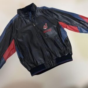 MLB Black Cleveland Indians Baseball Leather Jacket