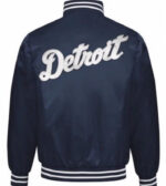 MLB Blue Detroit Tigers Satin Jacket
