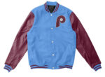 MLB Blue Maroon Philadelphia Phillies Varsity Jacket