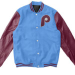 MLB Blue Maroon Philadelphia Phillies Varsity Jacket