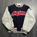 MLB Cleveland Indians Wool Leather Jacket