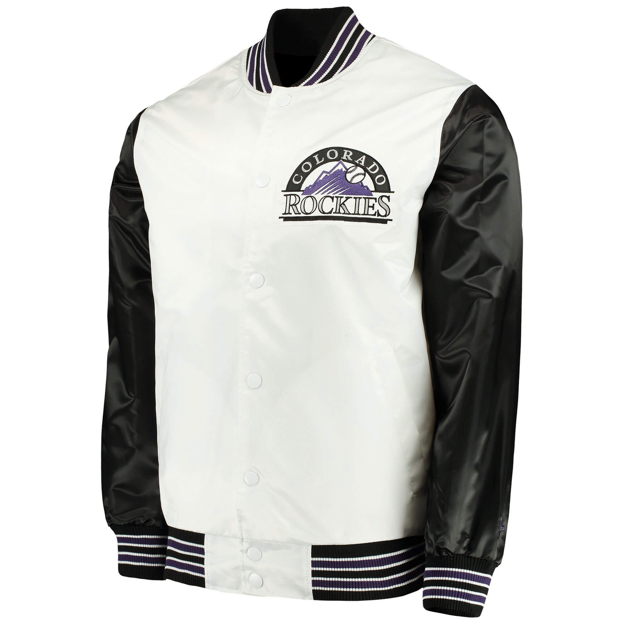 MLB Colorado Rockies The Legend Satin Jacket (1) MLB Colorado Rockies The Legend Satin Jacket