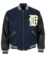 MLB Detroit Tigers 1955 Wool Leather Jacket