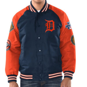 MLB Detroit Tigers 4x World Series Satin Jacket
