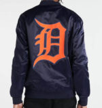 MLB Detroit Tigers Big Logo Satin Jacket
