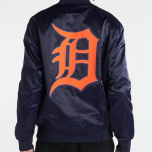 MLB Detroit Tigers Big Logo Satin Jacket