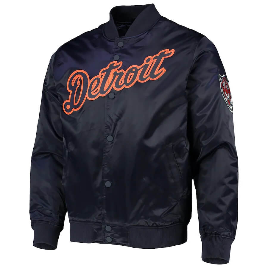 MLB Detroit Tigers Pro Standard Satin Jacket (1) MLB Detroit Tigers Pro Standard Satin Jacket