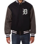 MLB Detroit Tigers Two Tone Varsity Jacket