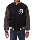 MLB Detroit Tigers Two Tone Varsity Jacket