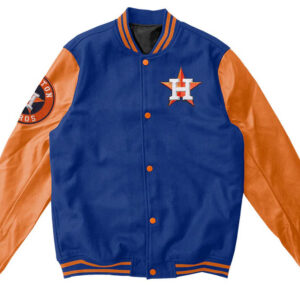 MLB Houston Astros Blue Orange Varsity Jacket