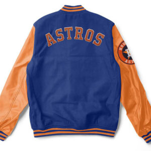 MLB Houston Astros Blue Orange Varsity Jacket