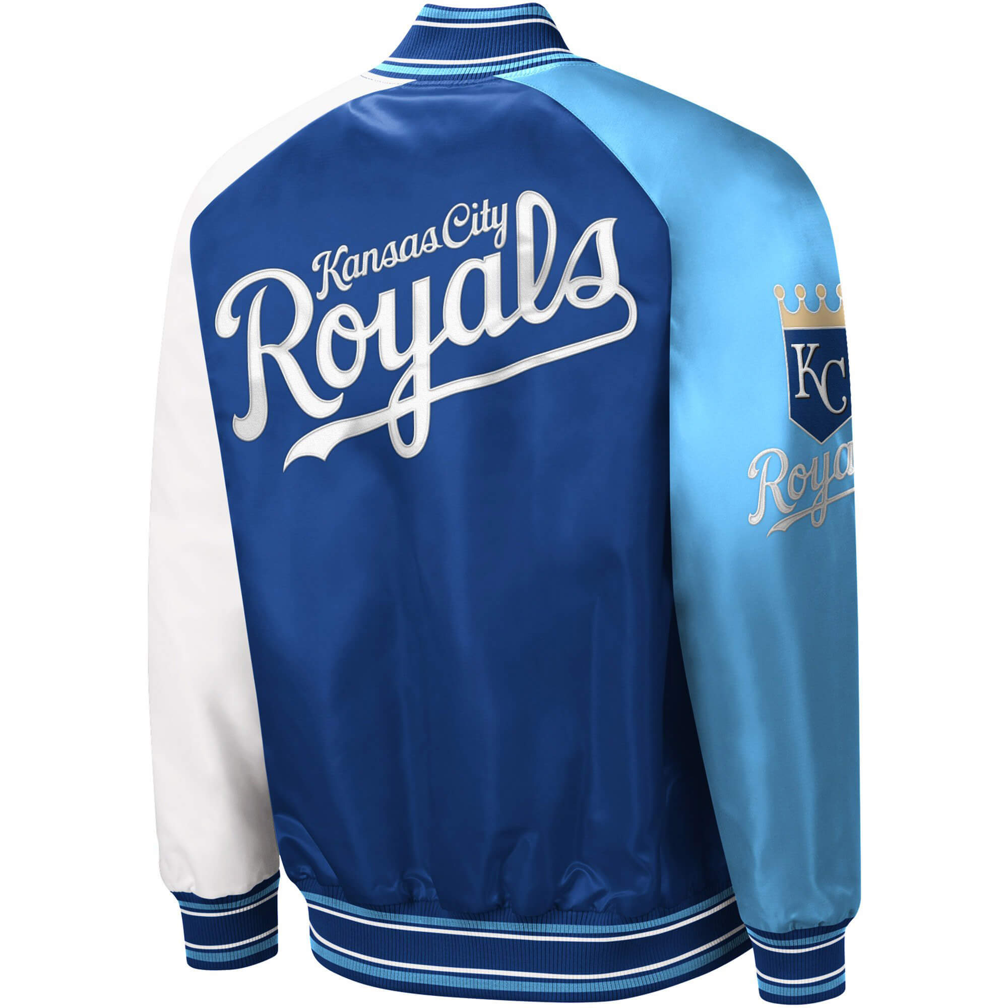 MLB Kansas City Royals Reliever Satin Jacket - Maker of Jacket