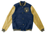 MLB Milwaukee Brewers Blue Varsity Jacket