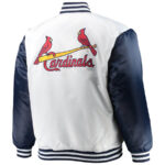 MLB Navy Blue St. Louis Cardinals Satin Jacket