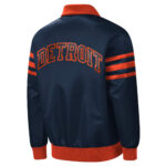 MLB Navy Detroit Tigers The Captain Satin Jacket