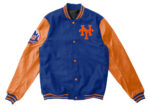 MLB New York Mets Blue Orange Varsity Jacket