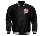 MLB New York Yankees Black Satin Jacket