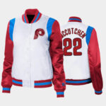 MLB Philadelphia Phillies Andrew McCutchen Satin Jacket