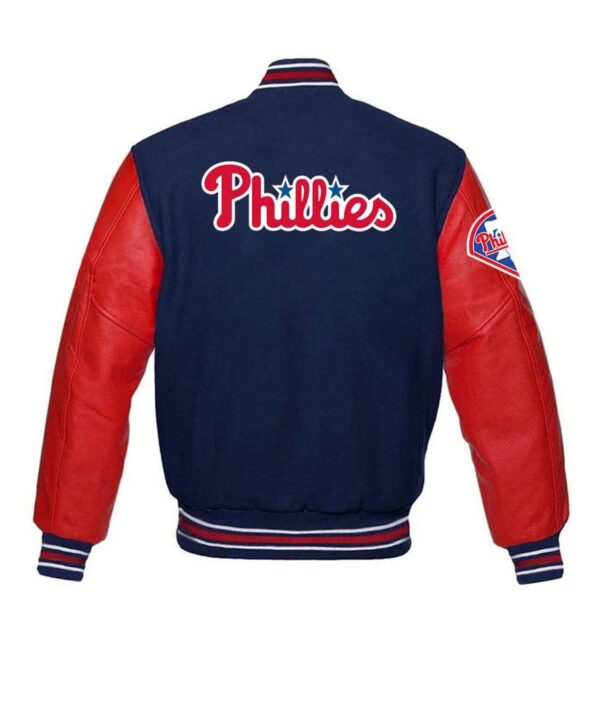 MLB Philadelphia Phillies Red Blue Varsity Jacket