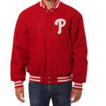 MLB Philadelphia Phillies Red Varsity Jacket