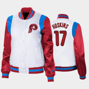 MLB Philadelphia Phillies Rhys Hoskins Satin Jacket