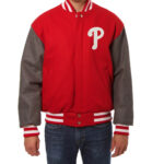 MLB Philadelphia Phillies Two Tone Varsity Jacket