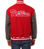 MLB Philadelphia Phillies Two Tone Varsity Jacket