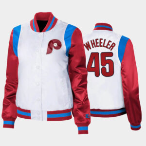 MLB Philadelphia Phillies Zack Wheeler Satin Jacket