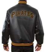 MLB Pittsburgh Pirates Black Leather Jacket