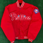 MLB Red Philadelphia Phillies Satin Jacket