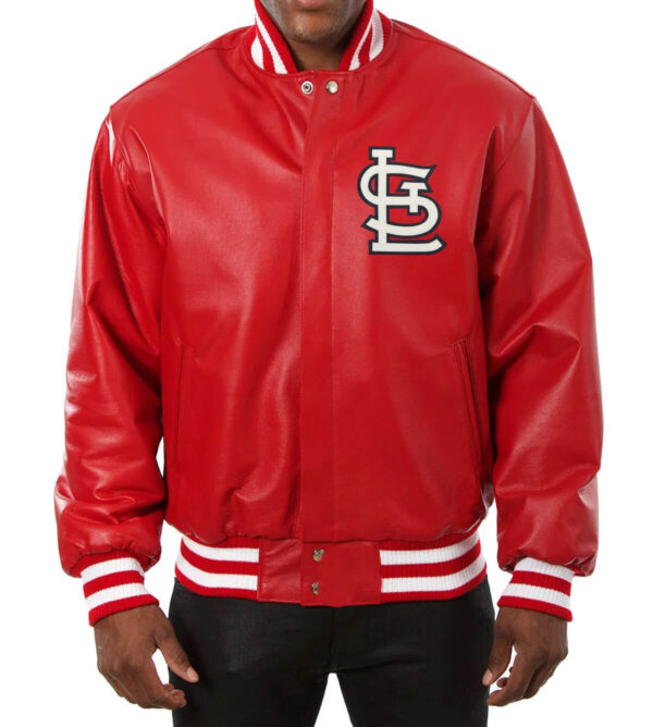 MLB Red St. Louis Cardinals Leather Jacket