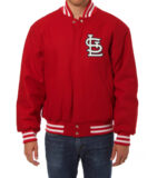 MLB Red St. Louis Cardinals Varsity Jacket