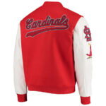 MLB Red White St. Louis Cardinals Varsity Jacket