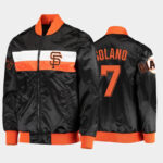 MLB San Francisco Giants Donovan Solano Satin Jacket
